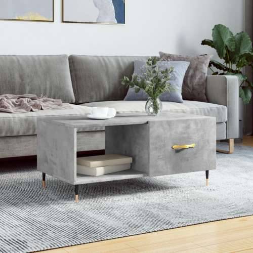 Stolić za kavu boja betona 90 x 50 x 40 cm konstruirano drvo - Beton siva 1 Cijena