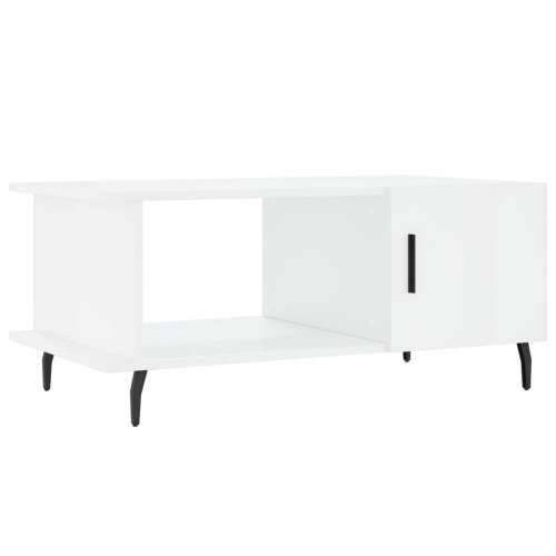 Stolić za kavu sjajni bijeli 90 x 50 x 40 cm konstruirano drvo - Visoko sjajno bijela 1 Cijena