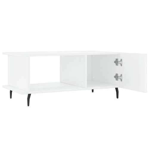 Stolić za kavu sjajni bijeli 90 x 50 x 40 cm konstruirano drvo - Visoko sjajno bijela 1 Cijena