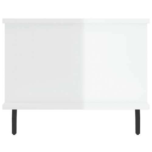 Stolić za kavu sjajni bijeli 90 x 50 x 40 cm konstruirano drvo - Visoko sjajno bijela 1 Cijena