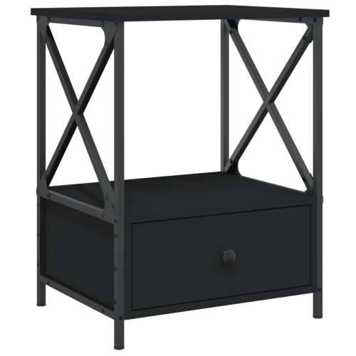 Noćni ormarići 2 kom crni 50 x 41 x 65 cm od konstruiranog drva - Crna 2 Cijena