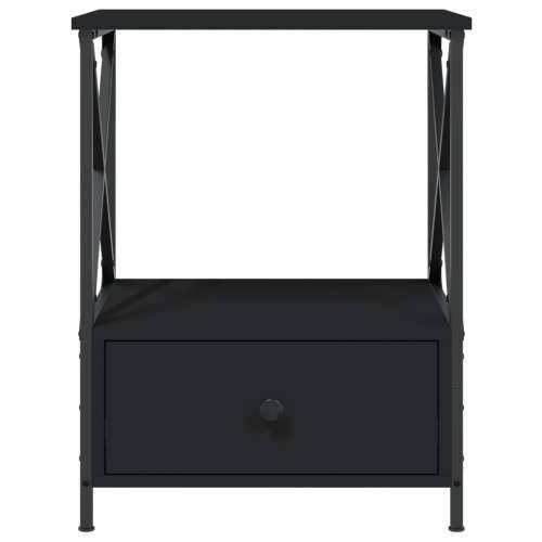 Noćni ormarići 2 kom crni 50 x 41 x 65 cm od konstruiranog drva - Crna 2 Cijena