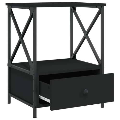 Noćni ormarići 2 kom crni 50 x 41 x 65 cm od konstruiranog drva - Crna 2 Cijena