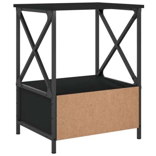 Noćni ormarići 2 kom crni 50 x 41 x 65 cm od konstruiranog drva - Crna 2 Cijena