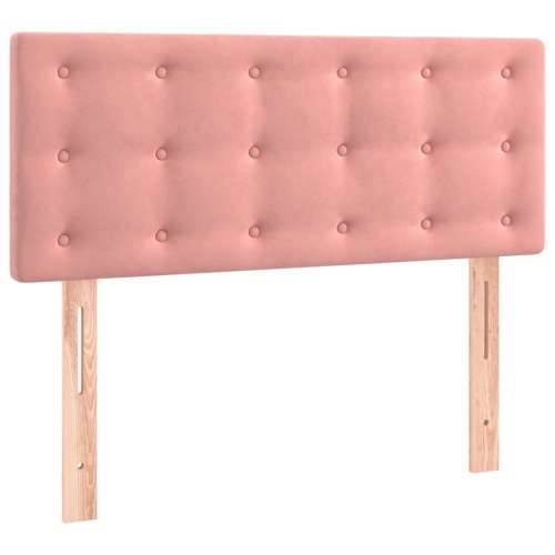 Box spring krevet s madracem ružičasti 100x200 cm baršunasti - Ružičasta 100 x 200 cm gumbi Cijena