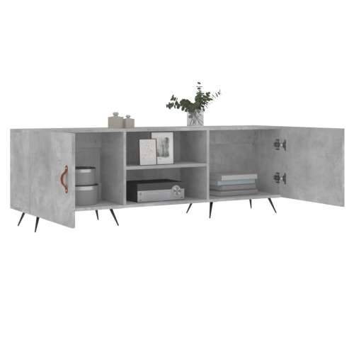 TV ormarić boja betona 150x30x50 cm od konstruiranog drva - Beton siva 1 Cijena
