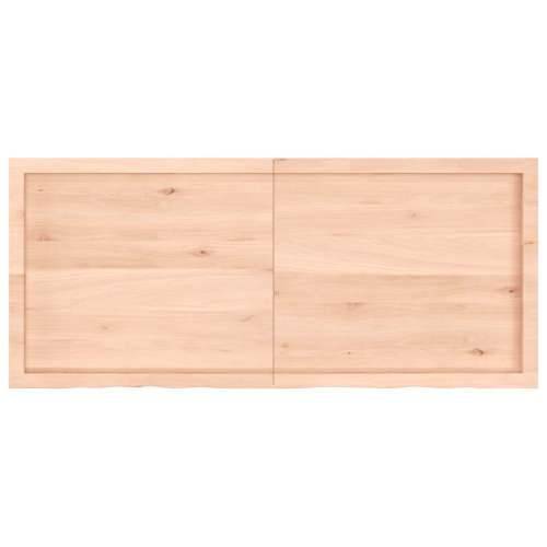 Zidna polica 140x60x(2-4) cm neobrađena masivna hrastovina - Prirodna 140 x 60 x 4 cm 1 Cijena
