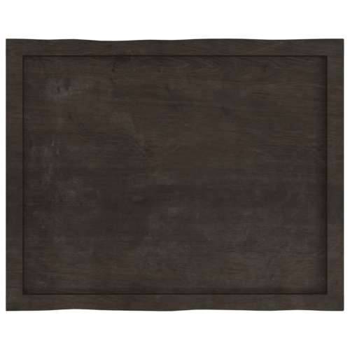 Stolna ploča tamnosmeđa 80x60x(2-6) cm obrađena hrastovina - Tamno smeđa 80 x 60 x 6 cm 1 Cijena