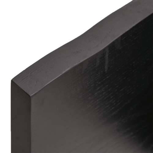 Stolna ploča tamnosmeđa 100x50x(2-4) cm obrađena hrastovina Cijena