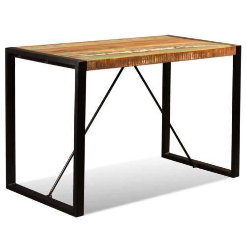 Blagovaonski stol od masivnog obnovljenog drva 120 cm Cijena