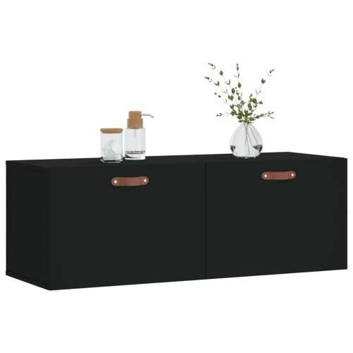 Zidni ormarić crni 100 x 36,5 x 35 cm od konstruiranog drva - Crna 100 x 36.5 x 35 cm 1 Cijena