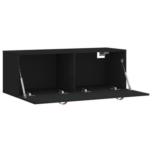 Zidni ormarić crni 100 x 36,5 x 35 cm od konstruiranog drva - Crna 100 x 36.5 x 35 cm 1 Cijena