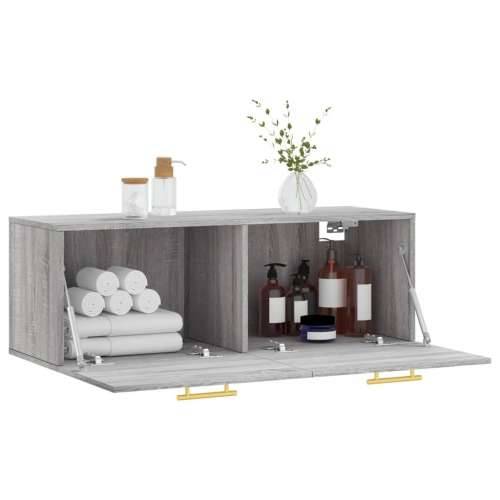 Zidni ormarić siva boja hrasta 100x36,5x35 cm konstruirano drvo - Sivi hrast sonoma 100 x 36.5 x 35 cm 1 Cijena