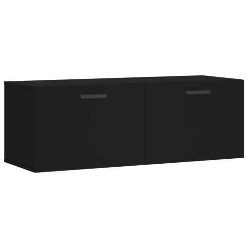 Zidni ormarić crni 100 x 36,5 x 35 cm od konstruiranog drva - Crna 100 x 36.5 x 35 cm 1 Cijena