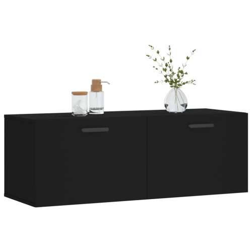 Zidni ormarić crni 100 x 36,5 x 35 cm od konstruiranog drva - Crna 100 x 36.5 x 35 cm 1 Cijena