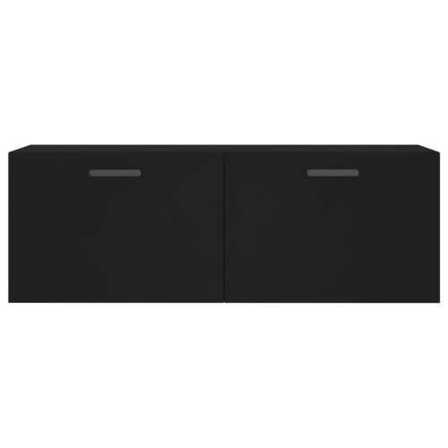 Zidni ormarić crni 100 x 36,5 x 35 cm od konstruiranog drva - Crna 100 x 36.5 x 35 cm 1 Cijena