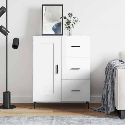 Komoda sjajna bijela 69,5x34x90 cm od konstruiranog drva - Visoko sjajno bijela 1 Cijena