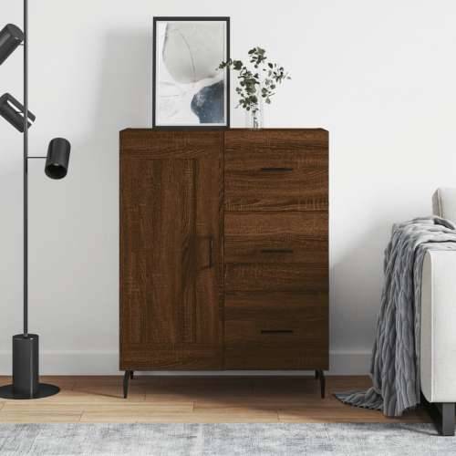 Komoda boja smeđeg hrasta 69,5x34x90 cm od konstruiranog drva - Smeđi hrast 1 Cijena