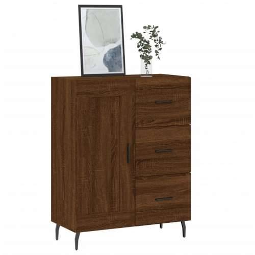 Komoda boja smeđeg hrasta 69,5x34x90 cm od konstruiranog drva - Smeđi hrast 1 Cijena