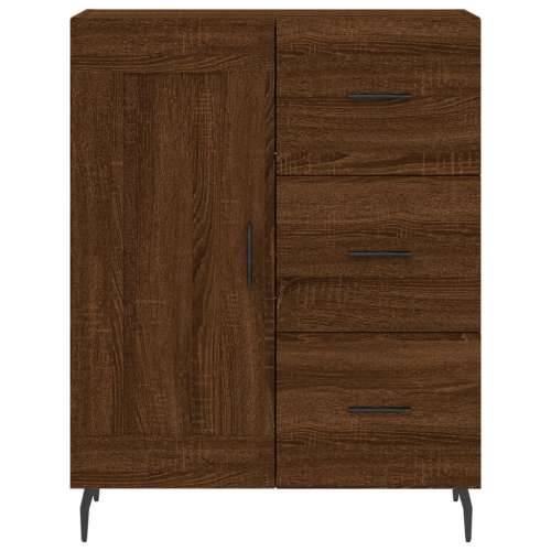 Komoda boja smeđeg hrasta 69,5x34x90 cm od konstruiranog drva - Smeđi hrast 1 Cijena