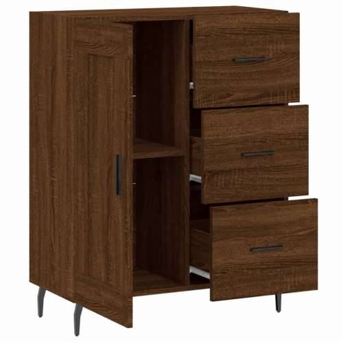Komoda boja smeđeg hrasta 69,5x34x90 cm od konstruiranog drva - Smeđi hrast 1 Cijena