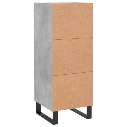 Komoda siva boja betona 34,5x34x90 cm od konstruiranog drva - Beton siva 1 Cijena
