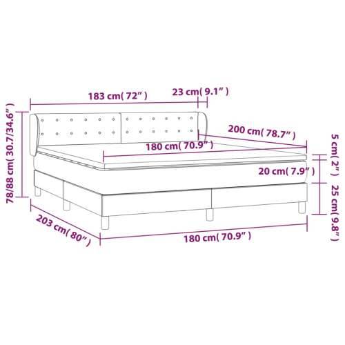Krevet s oprugama i madracem crni 180x200 cm baršunasti - Crna 180 x 200 cm gumbi Cijena