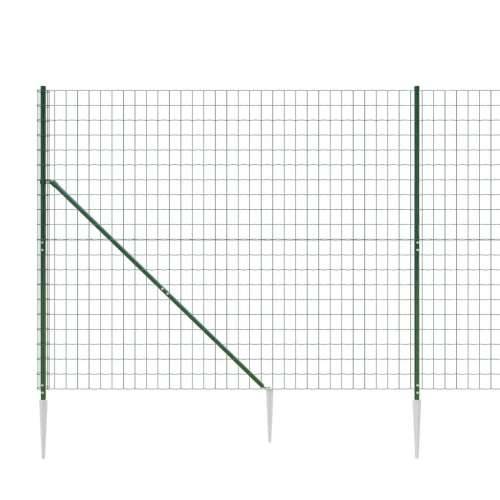 Ograda od žičane mreže sa šiljastim držačima zelena 2 x 10 m Cijena