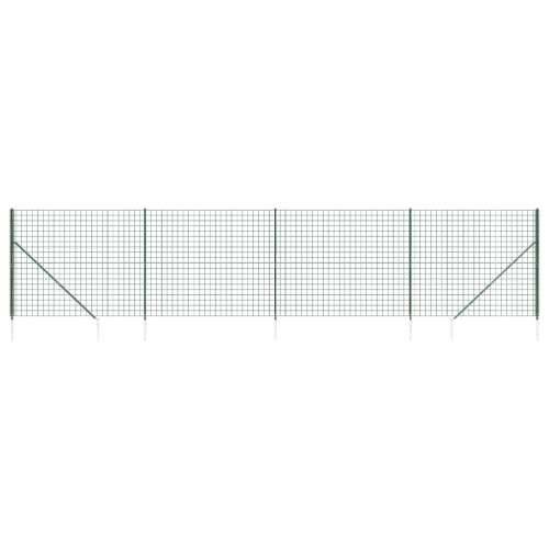 Žičana ograda sa šiljastim držačima zelena 1,8 x 10 m - Zelena 1.8 x 10 m 1 Cijena