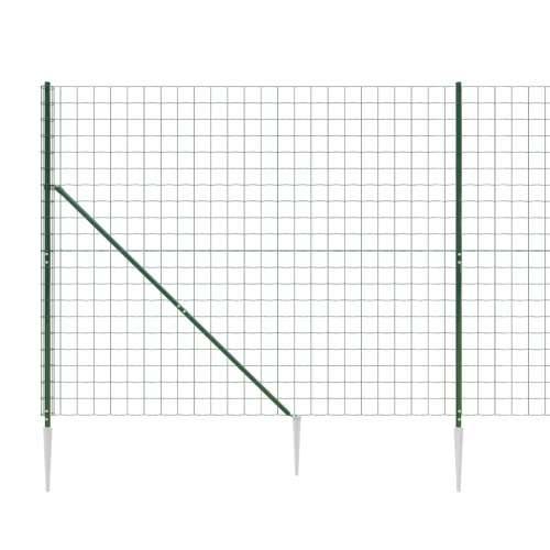 Žičana ograda sa šiljastim držačima zelena 1,8 x 10 m - Zelena 1.8 x 10 m 1 Cijena