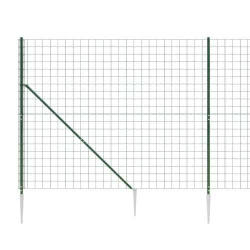 Ograda od žičane mreže sa šiljastim držačima zelena 1,4 x 25 m Cijena