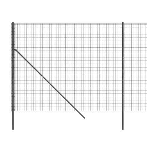 Žičana ograda antracit 1,6x10 m od pocinčanog čelika - Antracit 1.6 x 10 m 1 Cijena