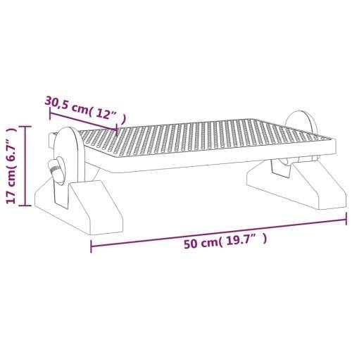 Oslonac za noge crni 50 x 30,5 x 17 cm Cijena