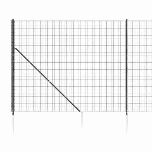Žičana ograda sa šiljastim držačima antracit 1,6x25 m - Antracit 1.6 x 25 m 1 Cijena