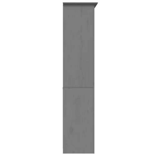Regal za knjige BODO sivi 80x40x173 cm od masivne borovine - Siva 1 Cijena