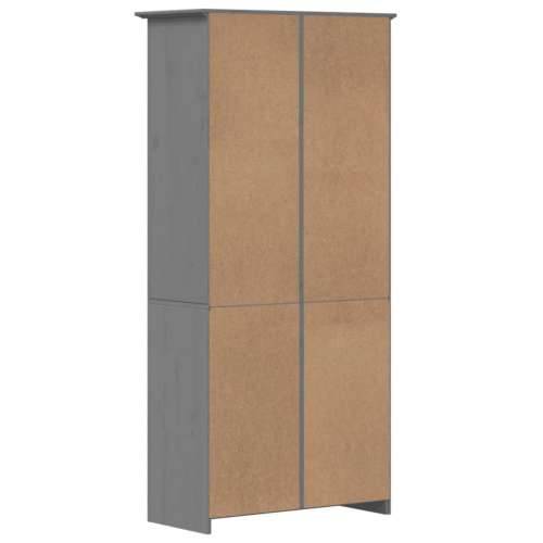 Regal za knjige BODO sivi 80x40x173 cm od masivne borovine - Siva 1 Cijena