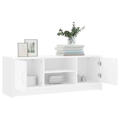 TV ormarić bijeli 102x30x37,5 cm od konstruiranog drva - Bijela 1 Cijena