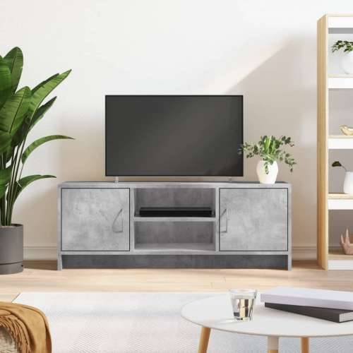 TV ormarić boja betona 102x30x37,5 cm od konstruiranog drva - Beton siva 1 Cijena