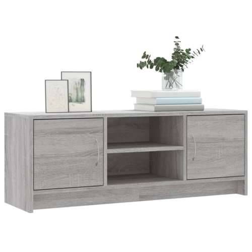 TV ormarić boja hrasta sonome 102x30x37,5 cm konstruirano drvo - Sivi hrast sonoma 1 Cijena