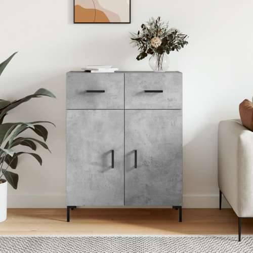 Komoda siva boja betona 69,5x34x90 cm od konstruiranog drva - Beton siva 1 Cijena