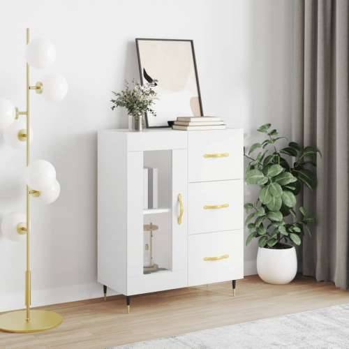 Komoda bijela 69,5x34x90 cm od konstruiranog drva - Bijela 1 Cijena