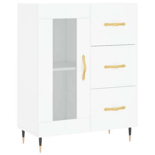 Komoda bijela 69,5x34x90 cm od konstruiranog drva - Bijela 1 Cijena
