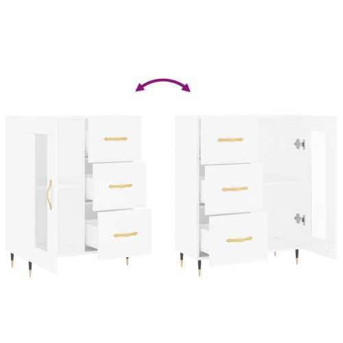 Komoda bijela 69,5x34x90 cm od konstruiranog drva - Bijela 1 Cijena