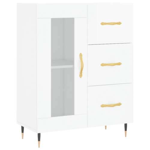 Komoda sjajna bijela 69,5x34x90 cm od konstruiranog drva - Visoko sjajno bijela 1 Cijena