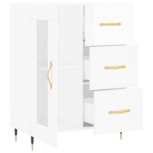 Komoda sjajna bijela 69,5x34x90 cm od konstruiranog drva - Visoko sjajno bijela 1 Cijena