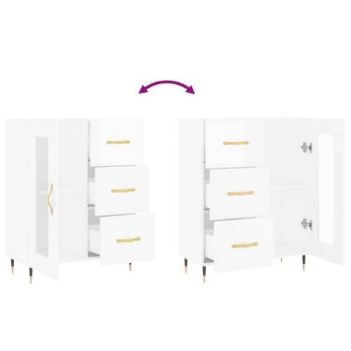 Komoda sjajna bijela 69,5x34x90 cm od konstruiranog drva - Visoko sjajno bijela 1 Cijena