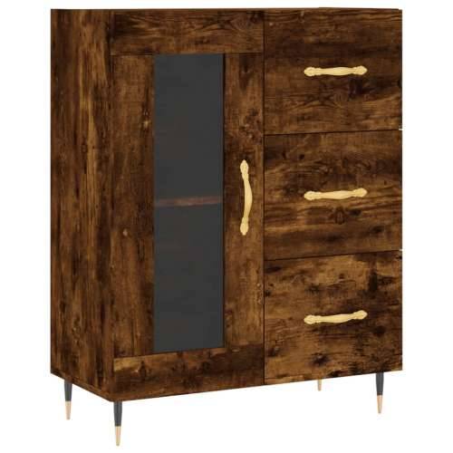Komoda boja dimljenog hrasta 69,5x34x90 cm konstruirano drvo - Dimljeni hrast 1 Cijena