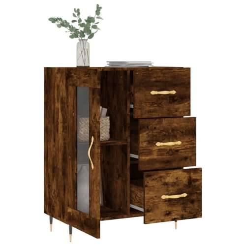 Komoda boja dimljenog hrasta 69,5x34x90 cm konstruirano drvo - Dimljeni hrast 1 Cijena