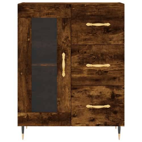 Komoda boja dimljenog hrasta 69,5x34x90 cm konstruirano drvo - Dimljeni hrast 1 Cijena