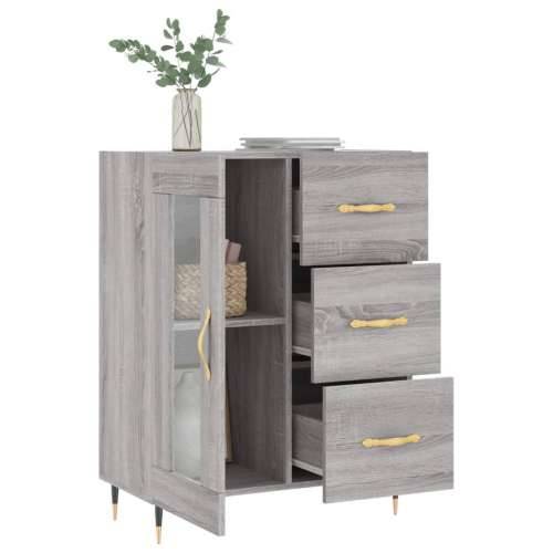 Komoda boja hrasta sonome 69,5 x 34 x 90 cm konstruirano drvo - Sivi hrast sonoma 1 Cijena